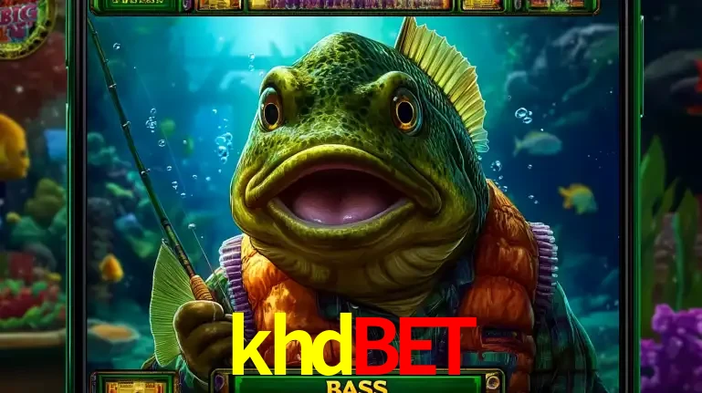 Personagem de peixe pescador do popular jogo de slot com tema de pescaria, uma das emocionantes opções de caça-níqueis para jogar e ganhar no cassino khdbet.
